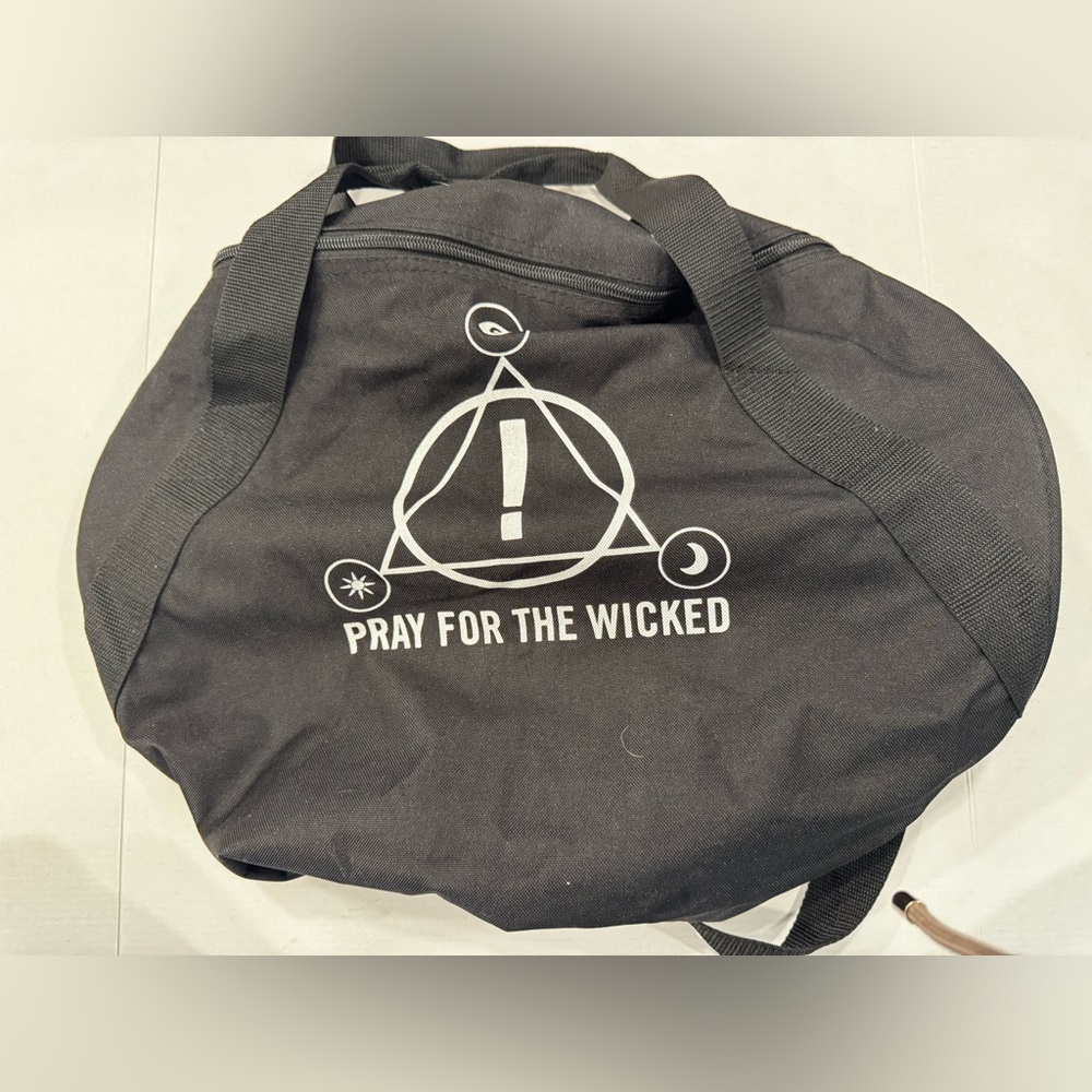 Panic! At The Disco Concert Duffle Bag Pray For The Wicked Black 17X8X10 VIP